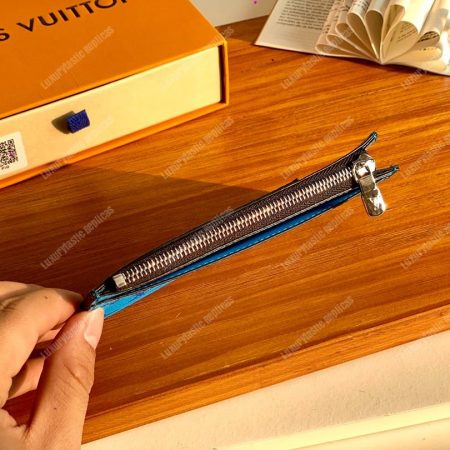 LV Coin Card Holder Blue - Image 4