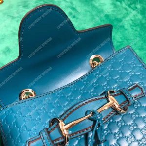 Gucci Emily Mini Micro Guccissima Bag Blue - Image 6