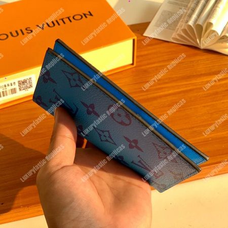 LV Passport Cover Blue - Image 7