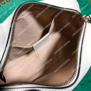 Gucci GG Marmont Small Matelassé Shoulder Bag With Pearls White - Image 3