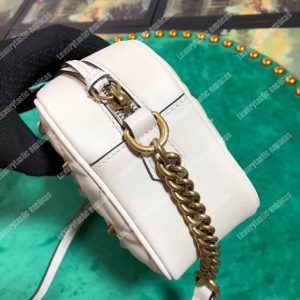 Gucci GG Marmont Small Matelassé Shoulder Bag With Pearls White - Image 6