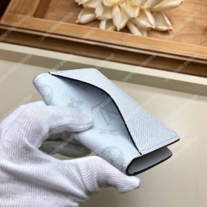 LV Pocket Organiser K45 Taiga Monogram White - Image 9