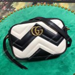 Gucci GG Marmont Matelassé Mini Bag Black and White