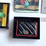 Gucci GG Marmont Card Case Wallet Black