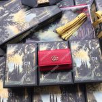 Gucci GG Marmont leather key case Red