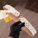 LV Initiales 40MM Belt Takashi Murakami Edition White