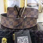 LV Initiales 40MM Belt Damier Ebene Canvas
