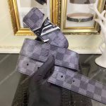 LV Initiales 40MM Belt Damier Graphite Canvas