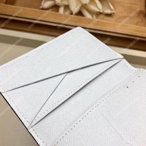 LV Pocket Organiser K45 Taiga Monogram White - Image 8