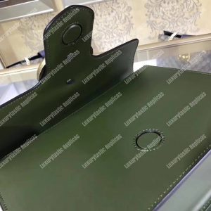 Gucci GG Marmont Stylish Striped Canvas Bag Green - Image 3