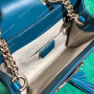 Gucci Emily Mini Micro Guccissima Bag Blue - Image 5