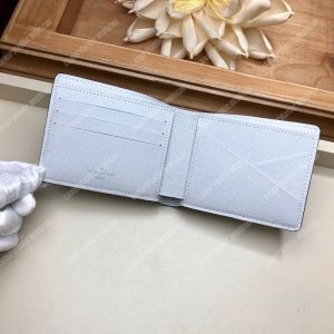 LV Multiple Wallet K45 Taiga Monogram Blanc - Image 5