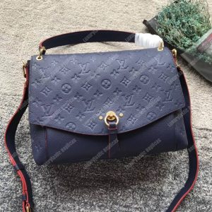 LV Blanche MM Monogram Empreinte Leather Marine Rouge - Image 7