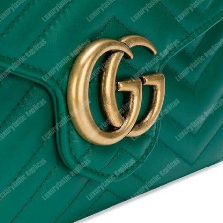 Gucci GG Marmont Matelasse Mini Bag Emerald Green - Image 9