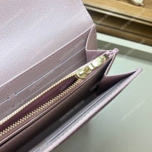 LV Sarah Wallet Damier Azur Eau de Rose Pink - Image 8