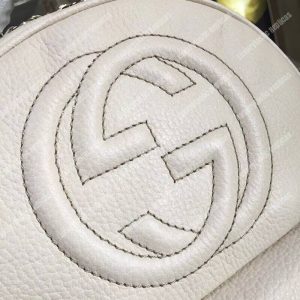 Gucci Soho Leather Chain Backpack White - Image 3