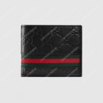 Gucci Guccissima Web Bi-Fold Wallet Black