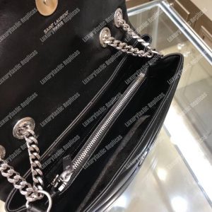 Saint Laurent Loulou Small In “Y” Matelassé Leather Black - Image 3