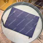 LV Pochette Voyage MM Epi Leather Blue