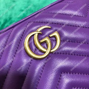 Gucci GG Marmont Matelassé Mini Bag Purple - Image 3