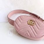 Gucci GG Marmont Matelassé Leather Belt Bag Pink