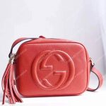 Gucci Soho Small Leather Disco Bag Red
