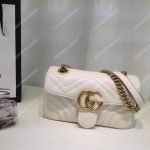 Gucci GG Marmont Matelassé Mini Bag White