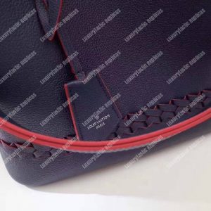 LV Lockme Bucket Marine Rouge Braided - Image 6