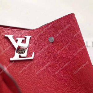 LV Lockme Bucket Cerise - Image 7