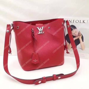 LV Lockme Bucket Cerise - Image 3