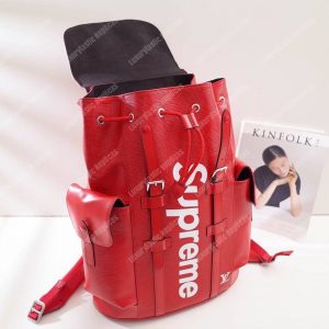 Louis Vuitton x Supreme Christopher PM Epi Leather Red - Image 3