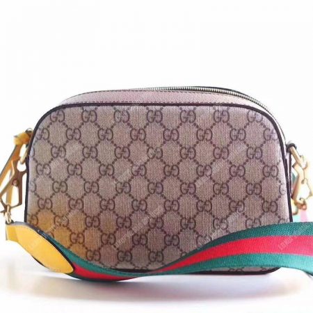 Gucci GG Supreme Messenger Bag Yellow Trims - Image 5