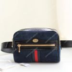 Gucci Ophidia Suede Small Belt Bag Blue