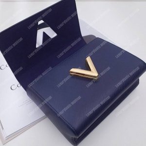 LV Twist MM Epi Leather Indigo Gold-Colored Lock - Image 7