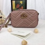 Gucci GG Marmont Matelassé Mini Bag Dusty Pink