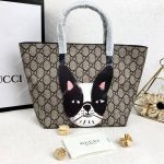 Gucci Children’s GG Supreme Dog Tote