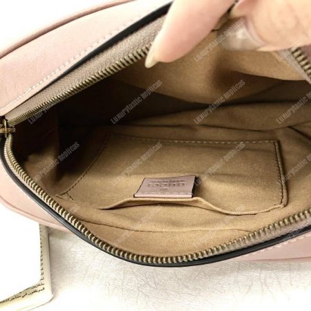 Gucci GG Marmont Small Matelassé Shoulder Bag Dusty Pink - Image 6