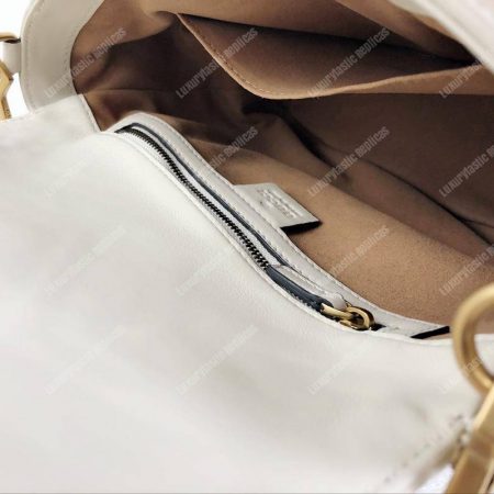 Gucci GG Marmont Small Top Handle Bag White - Image 9
