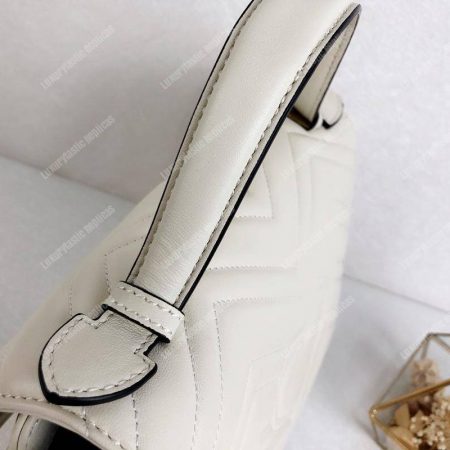Gucci GG Marmont Small Top Handle Bag White - Image 5