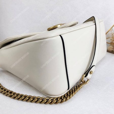 Gucci GG Marmont Small Top Handle Bag White - Image 6