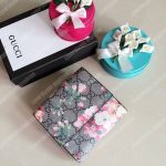 Gucci GG Blooms French Flap Wallet Pink