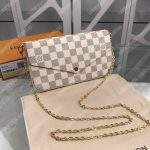 LV Pochette Felicie Damier Azur Canvas