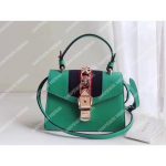 Gucci Sylvie Leather Mini Bag Green