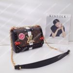 LV Twist MM Epi Leather With Monogram Canvas Black