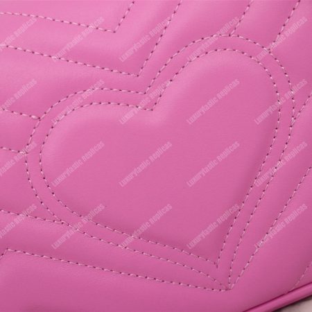 Gucci GG Marmont Matelassé Mini Bag Candy Pink - Image 8