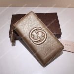Gucci Soho Zip Around Wallet Gold