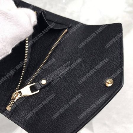 LV Curieuse Compact Wallet Monogram Empreinte Black - Image 7