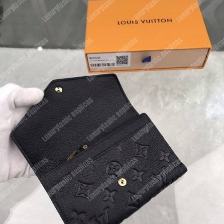 LV Curieuse Compact Wallet Monogram Empreinte Black - Image 4