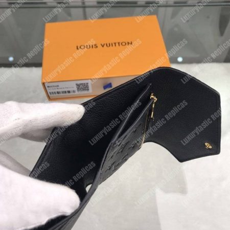LV Curieuse Compact Wallet Monogram Empreinte Black - Image 6