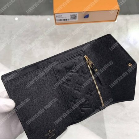 LV Curieuse Compact Wallet Monogram Empreinte Black - Image 5